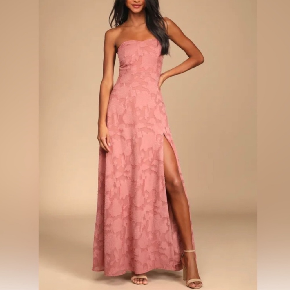 Lulu’s Garden of Romance Bridesmaid Black Tie Dress